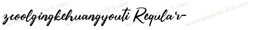 zcoolgingkehuangyouti Reqular字体转换